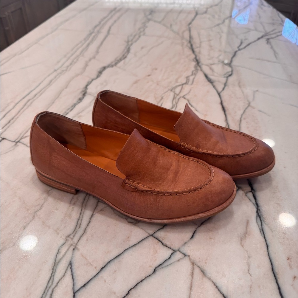 Kork-Ease Tan Genuine Leather Flats